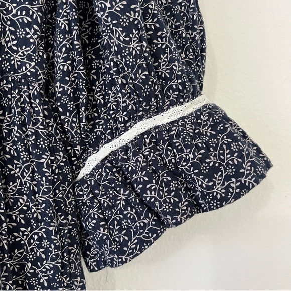 Anthropologie Meadows Amaryllis Floral cottagecore prairie lined dress size 12 - Picture 5 of 11